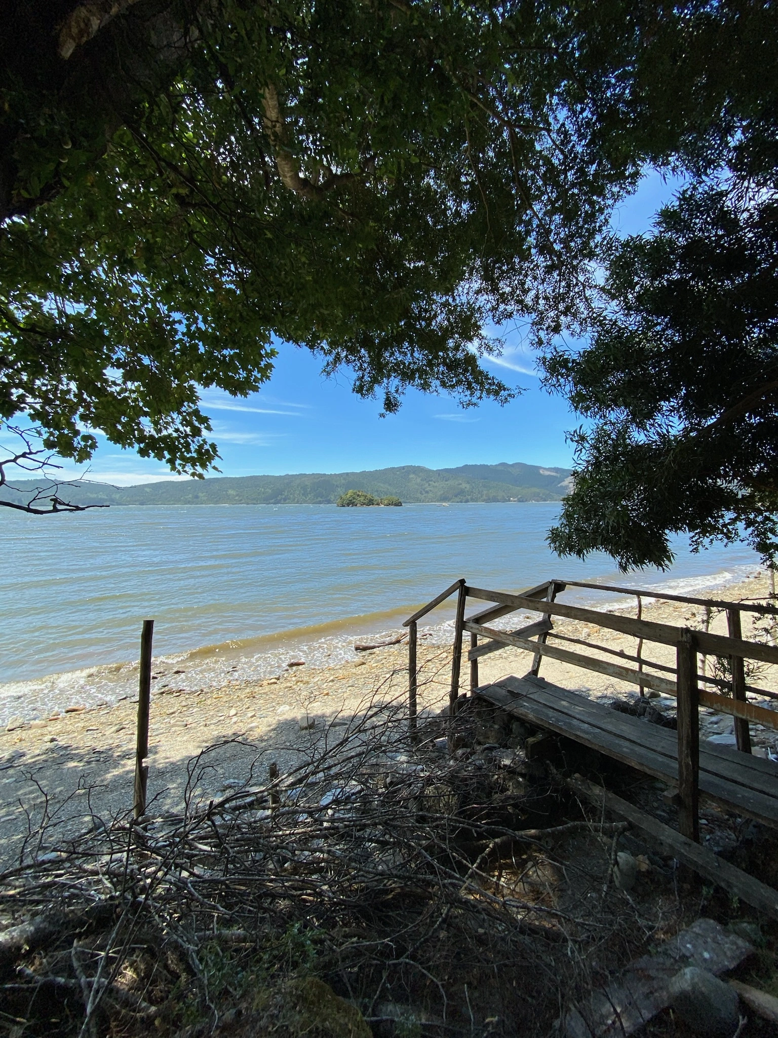 Acceso a la playa desde el camping El Morrito